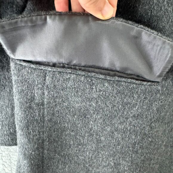 Jos A Bank Blazer Men LT 100% Camel Hair Gray Coat Jacket Lined 2 Button Pockets - Picture 5 of 15